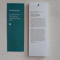 Foto: Jorge Sánchez Di Bello, Común Anerkennung Kunststifftung der Saalesparkasse 2019, Jahresausstellung Burg Giebichenstein Kunsthochschule Halle, 2019.